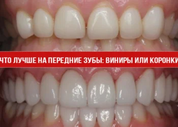 Что лучше на передние зубы: виниры или коронки