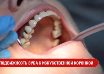 Подвижность зуба с искусственной коронкой